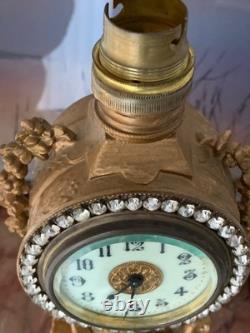 Rare pendulette de table en bronze, vers 1900, style Art Déco