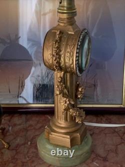 Rare pendulette de table en bronze, vers 1900, style Art Déco