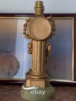 Rare pendulette de table en bronze, vers 1900, style Art Déco