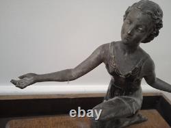 SCULPTURE Danseuse Femme Anonyme Style Art Déco Circa année 1920