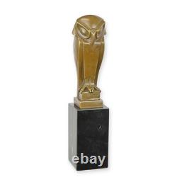 STATUE MODERNE SCULPTURE Art dEco en bronze reprEsentant un hibou