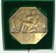 Superbe Medaille Art Deco Canal Alsace 1932 Usine Electrique Du Rhin Kembs 7cm