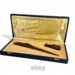 Sceau Cachet Coupe papier Bronze AIGLE Signés CHENUS design art déco sculpture