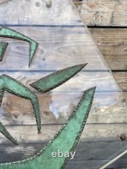 Sculpture Art Deco Art Moderne Bronze Ancien Plaque Ethnique