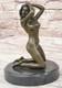 Sculpture Art D&eacute;co Femme Nue &Eacute;rotique Statue Figurine En Bronze