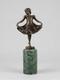 Sculpture Art D&eacute;co Sign&eacute;e Preifs Bronze Bjb Danseuse 32 Cm