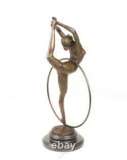 Sculpture Danseude de Cerceau en bronze Art déco d'après Pierre Collinet