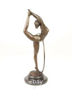 Sculpture Danseude de Cerceau en bronze Art déco d'après Pierre Collinet