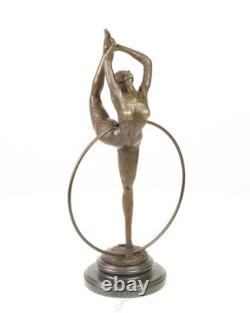 Sculpture Danseude de Cerceau en bronze Art déco d'après Pierre Collinet