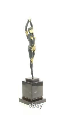 Sculpture Danseuse Étoile de mer en bronze Art déco d'après Demetre Chiparus