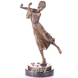 Sculpture Danseuse en bronze Art Déco Danseuse d'après Paul Philippe