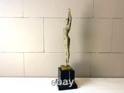 Sculpture Danseuse en bronze Art Déco poli Etoilede Mer d'après Demetre Chiparus Sculpture Danseuse en bronze Art Déco poli Etoilede Mer d'après Demetre Chiparus