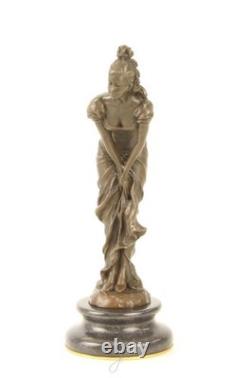 Sculpture Danseuse en bronze Art déco d'après L. Bistolfi