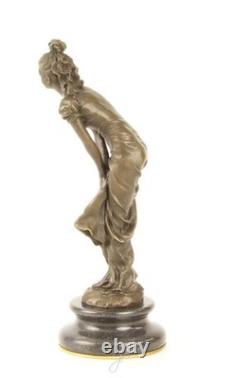 Sculpture Danseuse en bronze Art déco d'après L. Bistolfi
