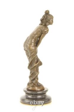 Sculpture Danseuse en bronze Art déco d'après L. Bistolfi