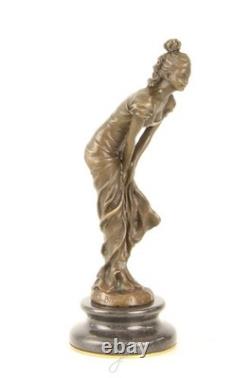 Sculpture Danseuse en bronze Art déco d'après L. Bistolfi