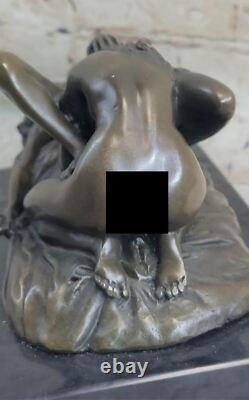 Sculpture Décorative En Bronze De Femme Nue Romantique Art Déco Figurine