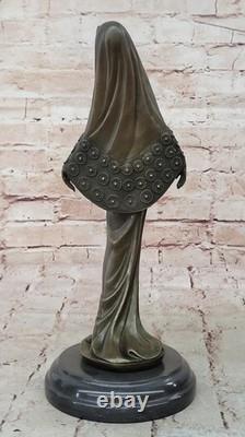 Sculpture En Bronze Art Déco Fille Dansante Arabe Signée Mavchi Deal