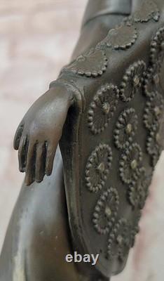 Sculpture En Bronze Art Déco Fille Dansante Arabe Signée Mavchi Deal