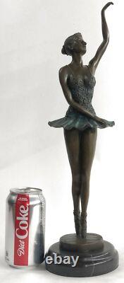Sculpture En Bronze De Danseuse Ballerine Milo Art Déco Française