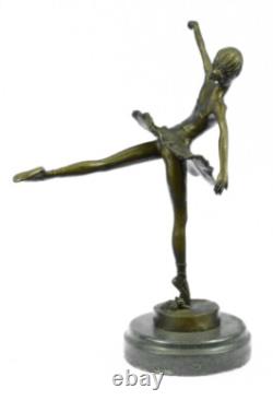 Sculpture En Bronze De Danseuse Ballerine Milo Art Déco Française