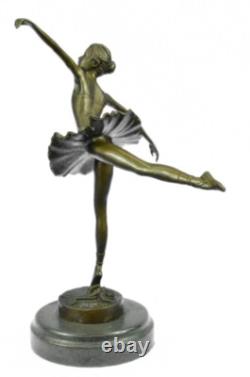 Sculpture En Bronze De Danseuse Ballerine Milo Art Déco Française