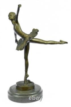 Sculpture En Bronze De Danseuse Ballerine Milo Art Déco Française