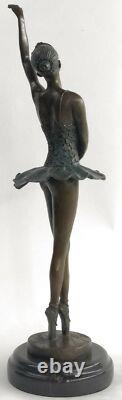Sculpture En Bronze De Danseuse Ballerine Milo Art Déco Française