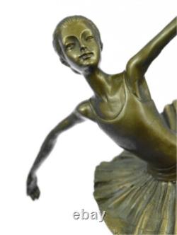 Sculpture En Bronze De Danseuse Ballerine Milo Art Déco Française