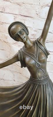 Sculpture En Bronze Fait Main De Chiparus Des Danseurs Jumeaux Statue Art Déco