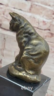 Sculpture En Bronze Par Milo Chat Gato Animal Félin Art Déco Statue Figurine Sculpture En Bronze Par Milo Chat Gato Animal Félin Art Déco Statue Figurine