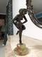 Sculpture Femme Nue Danseuse En Bronze Art D&eacute;co Dlg Claire Colinet 1920-1930