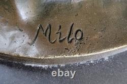 Sculpture Figurine Nu Bacchus En Bronze Massif 100% Art Déco Nouveau Vente