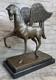 Sculpture Statue Bronze Art D&eacute;co Cheval Pegase Ail&eacute; Aldo Vitaleh