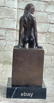 Sculpture Statue Bronze Femme Sexy Art Déco Érotique