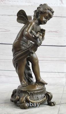 Sculpture Statue Décorative En Bronze Art Déco Jeune Fée 9