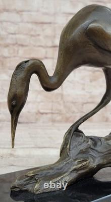 Sculpture Statue Figurine Décor En Bronze Art Déco De Milo Crane Signée