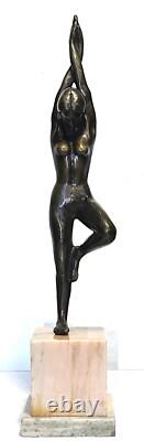 Sculpture art déco signée RUTH RICHARD, intitulée Arbrisseau bronze 52cm