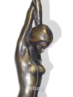 Sculpture art déco signée RUTH RICHARD, intitulée Arbrisseau bronze 52cm