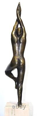 Sculpture art déco signée RUTH RICHARD, intitulée Arbrisseau bronze 52cm