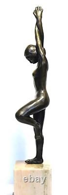 Sculpture art déco signée RUTH RICHARD, intitulée Arbrisseau bronze 52cm