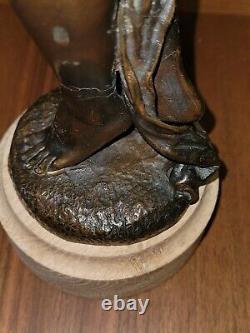 Sculpture bronze art déco A. Stella