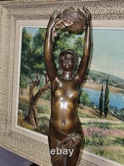 Sculpture bronze art déco A. Stella