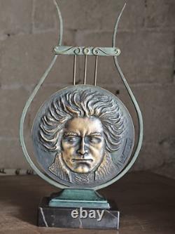 Sculpture bronze art déco Max Le Verrier Beethoven