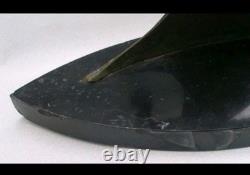 Sculpture bronze signé Elise Guy Art Déco Mouette en Plein Vol devant une Voile