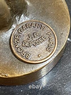 Sculpture en bronze Art Déco Danseuse ballerine Signée Milo Cachet bronze