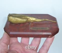 Sculpture naturaliste bronze Susse Frères Betterave XXe Art Déco Gastronomie