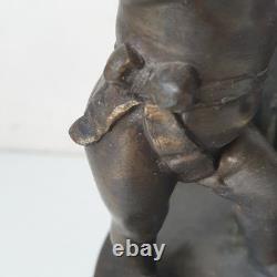 Sculpture soliflore ange cherubin garnier bronze art nouveau deco 1900 putti