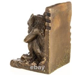 Serre Livres Sculpture en bronze gargouille Art déco Signée
