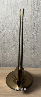 Serre Livres Voiles Art Deco Bronze Laiton